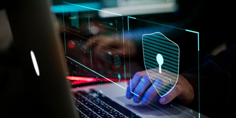 AI detecting financial fraud patterns in large datasets